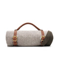 So Cosy - Roll Up Picnic Blanket with Leather Straps / Dusky Green