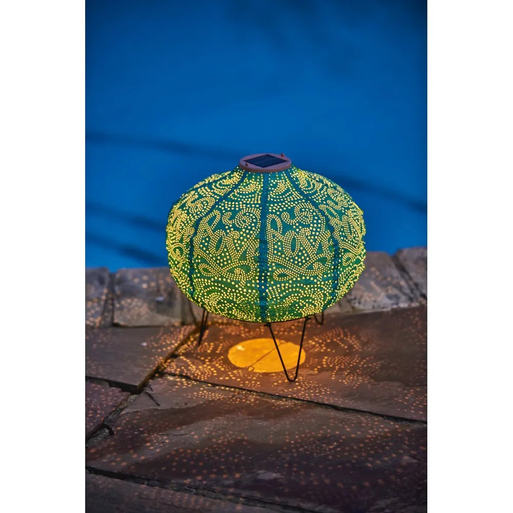 Lightstyle London - Solar Lantern - Teal Pumpkin