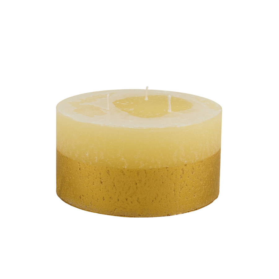 St. Eval - Gold Half Dipped Multiwick Candle / Inspiritus