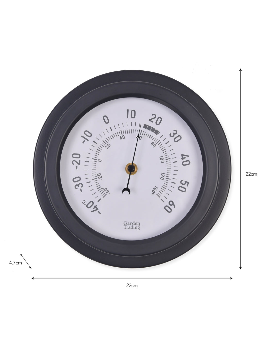 Garden Trading - Tenby Thermometer / Steel Carbon