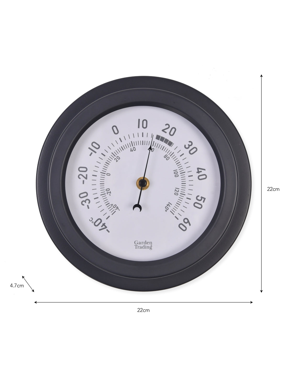 Garden Trading - Tenby Thermometer / Steel Carbon