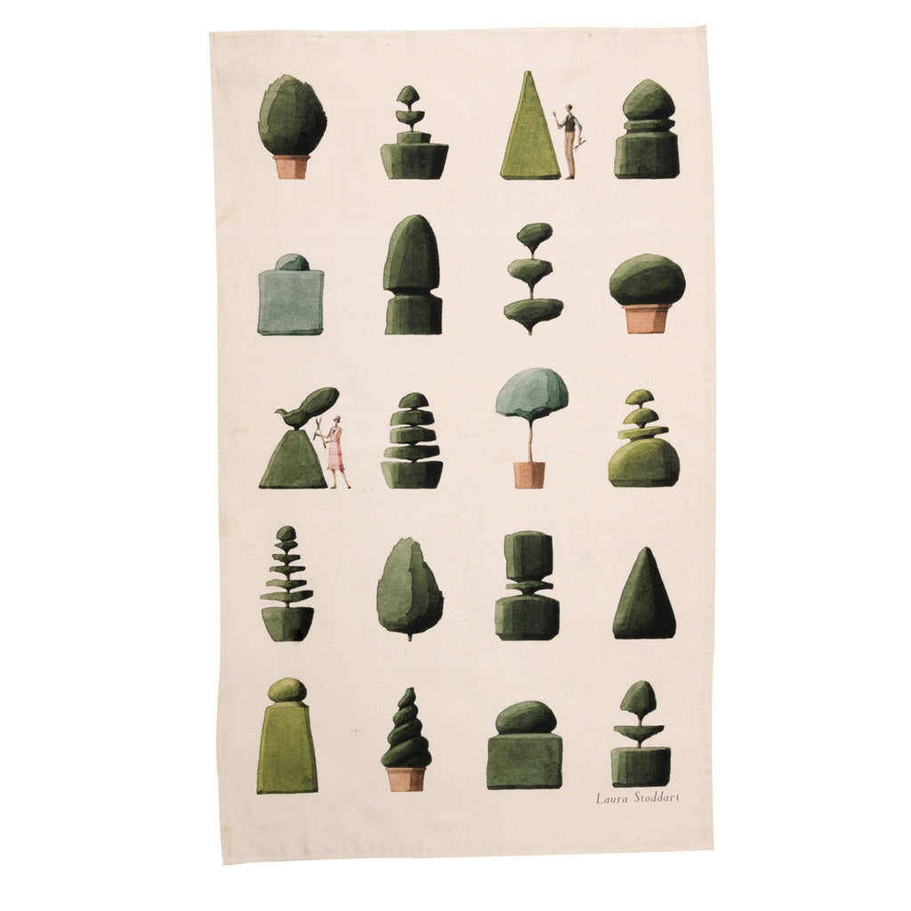 Laura Stoddart - Tea Towel "Top Topiary"