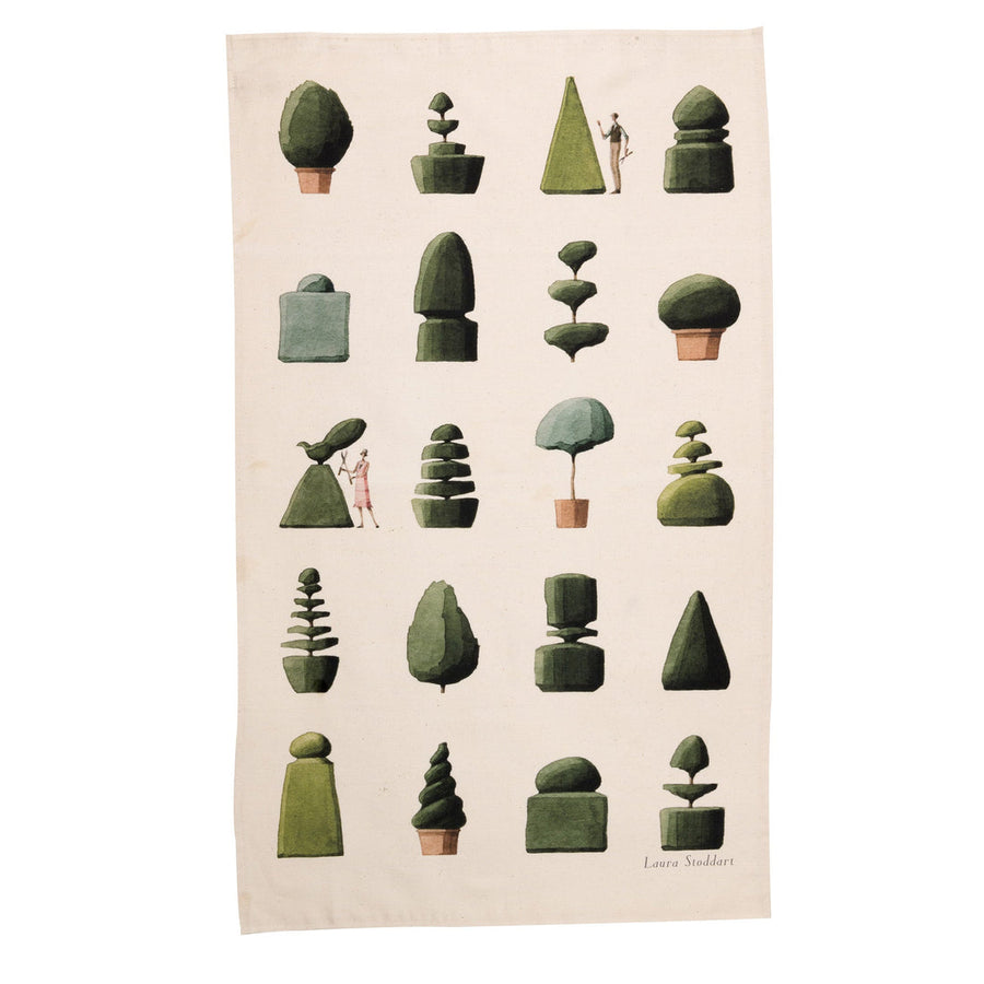 Laura Stoddart - Tea Towel "Top Topiary"