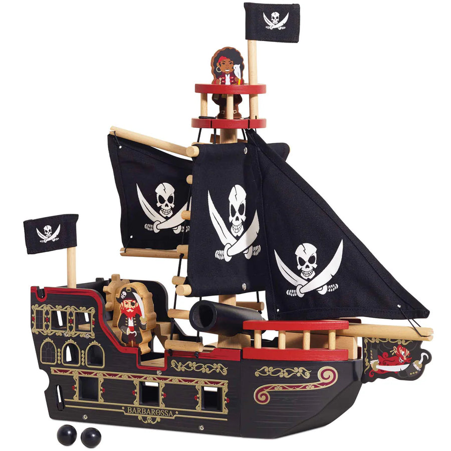 Le Toy Van- Barbarossa Pirate Ship & Characters