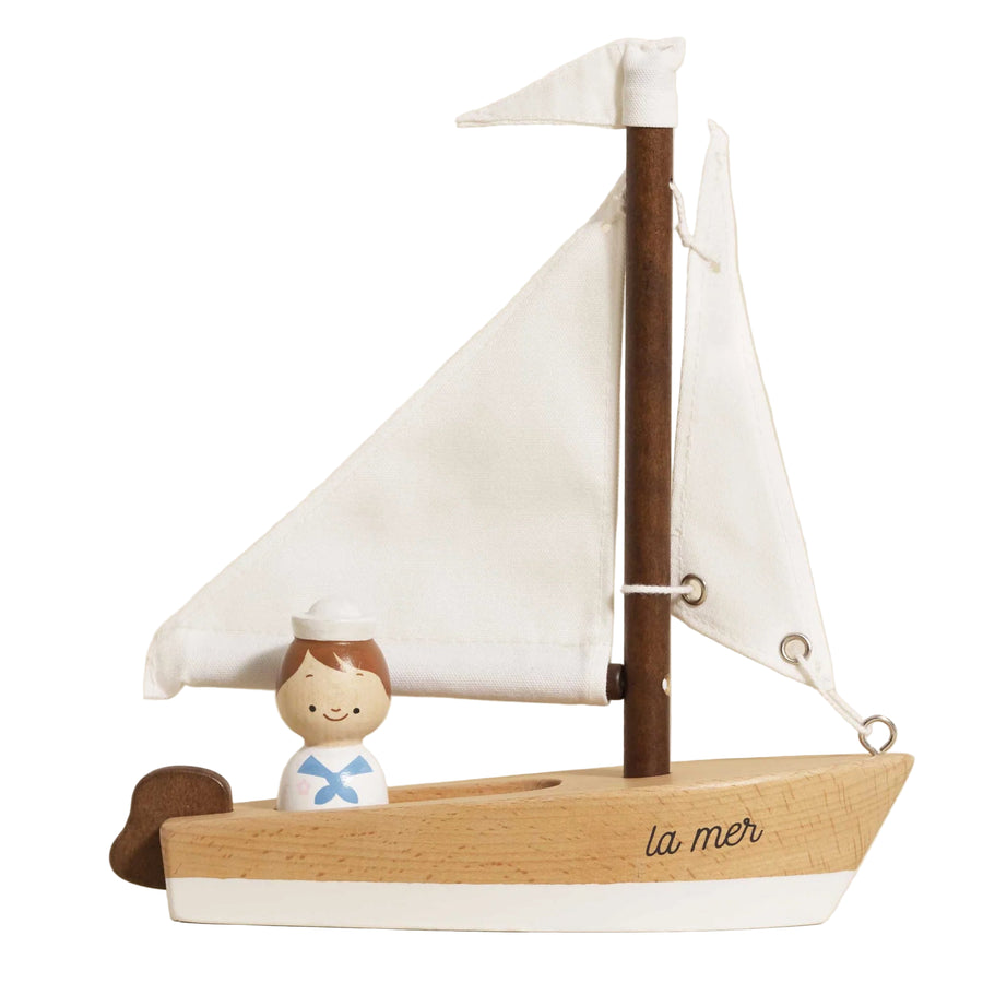 Le Toy Van - Wooden Sailing Boat & Captain
