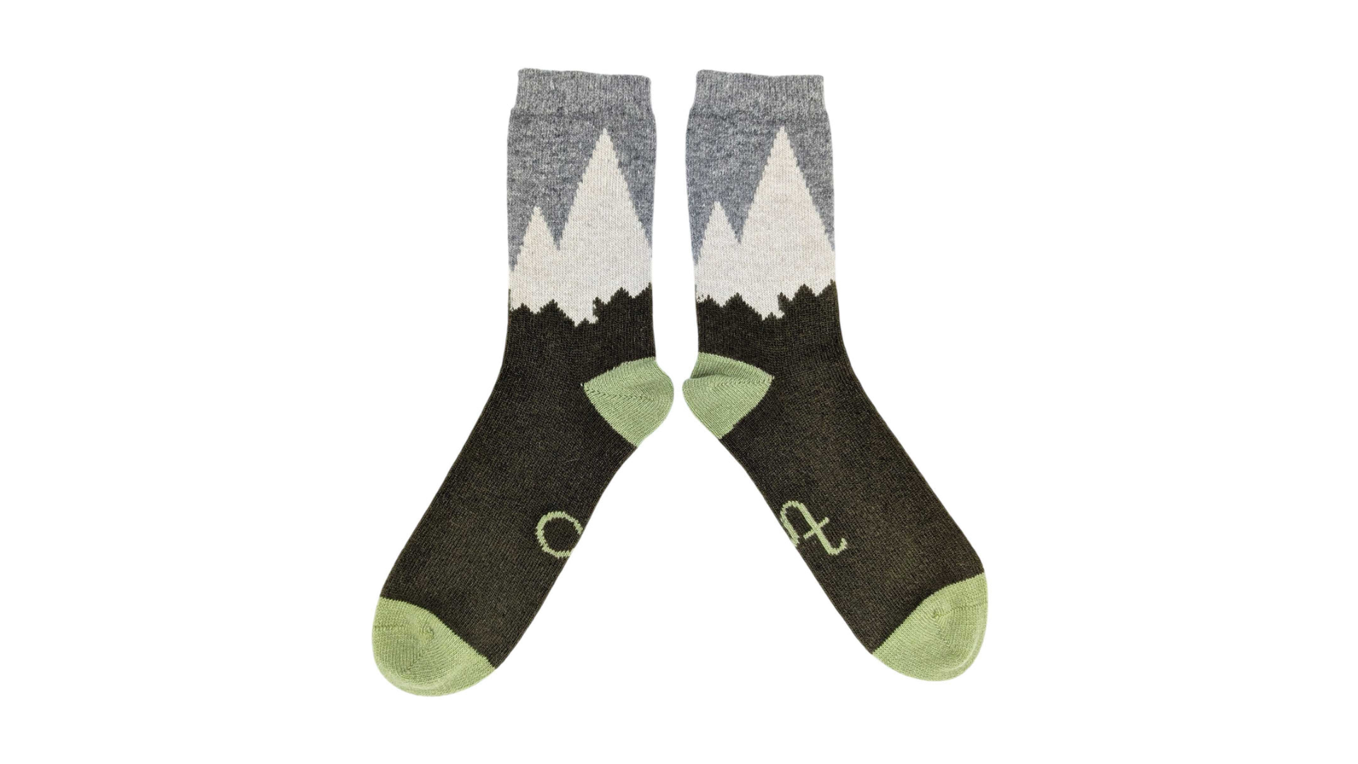 Catherine Tough Lambswool Men's Mountains Green Size 8-11 UK