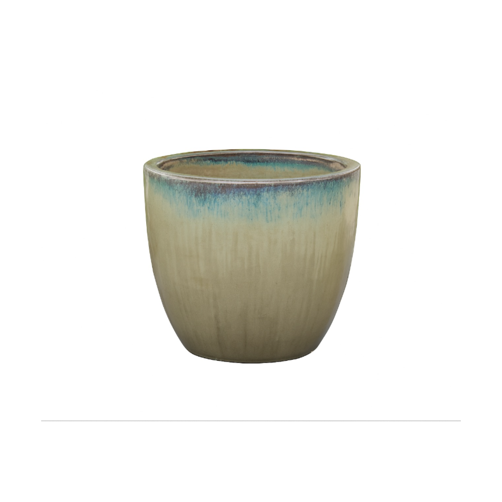 The Pot Company - Glazed Ceramic Classic Egg Pot "Cream" 310mm X 280mm