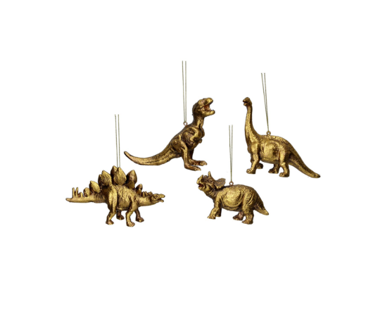 Old Gold Resin Dinosaur Dec, 4as .