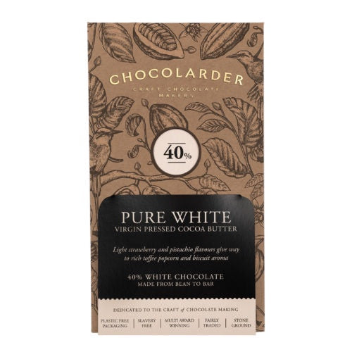 Chocolarder - 40% Pure White Chocolate Bar