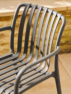 Garden Trading - Edgeworth Armchairs & Side Table Set / Carbon