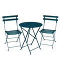 Fermob- Bistro Set - Acapulco Blue - 60cm Table and 2 Chairs