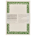 Cambridge Imprint - Blank Cards with Patterned Border 10Pk / Pea Green