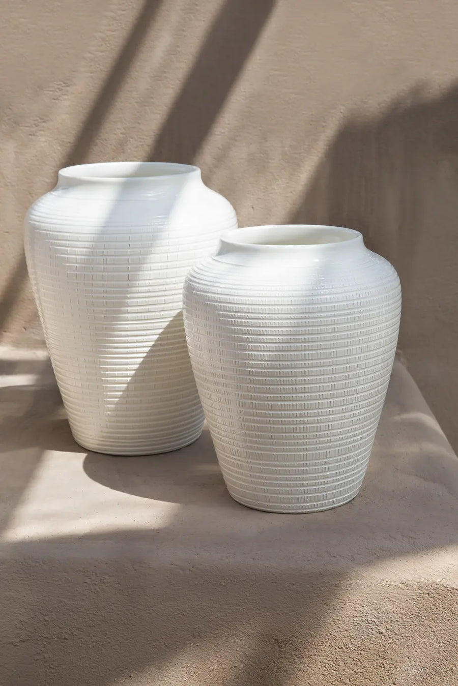 Bergs- Willow Glazed White h25cm