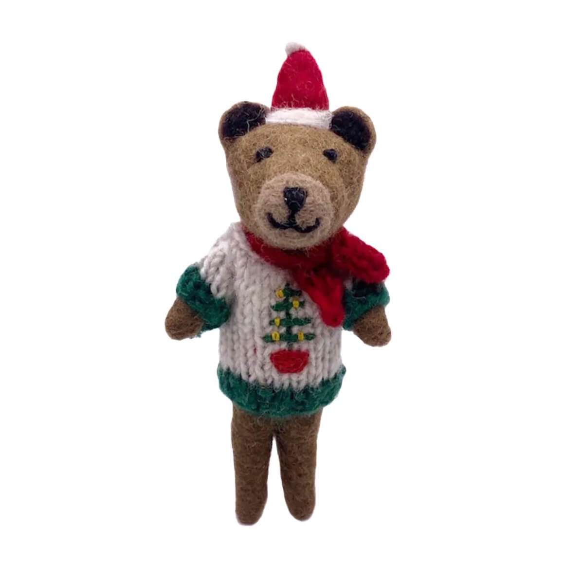Amica - Brown Bear in Christmas Jumper