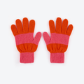 Miss PomPom - Pink & Orange Wool Gloves