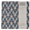 Cambridge Imprint - Square Notebook Lined / Threadwork Blue and Coffee