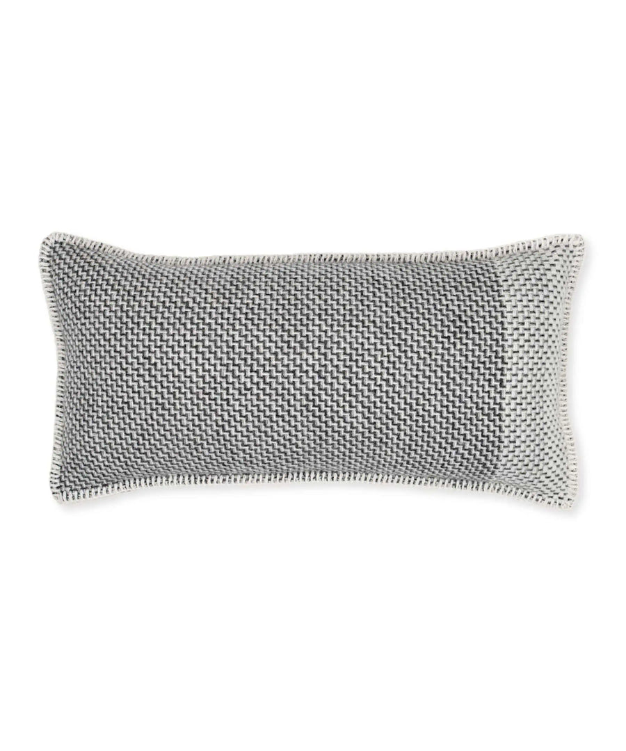 So Cosy- Derby Zig Zag Cushion/ Charcoal Grey/ Oblong