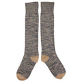 Catherine Tough - Women's Thick Organic Cotton Long Socks: Slate/grey marl
