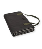 So Cosy Foldaway Picnic Blanket - Dark Walnut Waxed Cotton & Undyed Wool