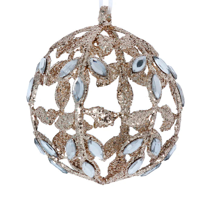 Gold Sparkling Acrylic Diamante Ball Dec .