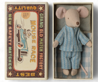 Maileg - Big brother mouse in matchbox (blue pyjamas)