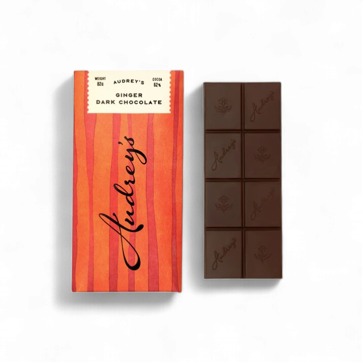 Audrey's Chocolates - Dark 62% Ginger Bar