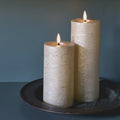 Lightstyle London - LED Flame Metallic Candles (Light Champagne) Set of 2