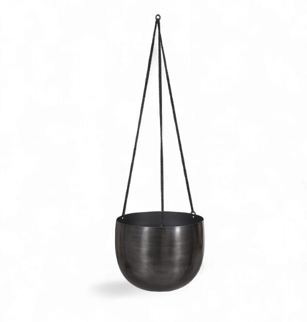 Garden Trading- Hanging Plant Pot, 15cm/Antique Pewter