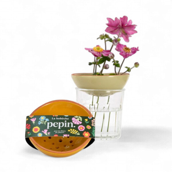Pepin - Flowers Bobeche / Yellow
