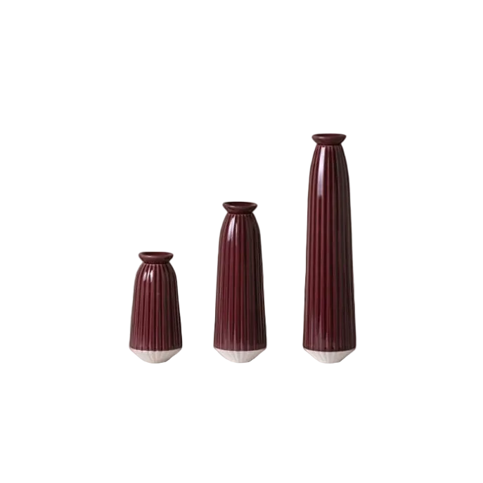 Bergs Potter - Cove Watering Olla - Deep Burgundy