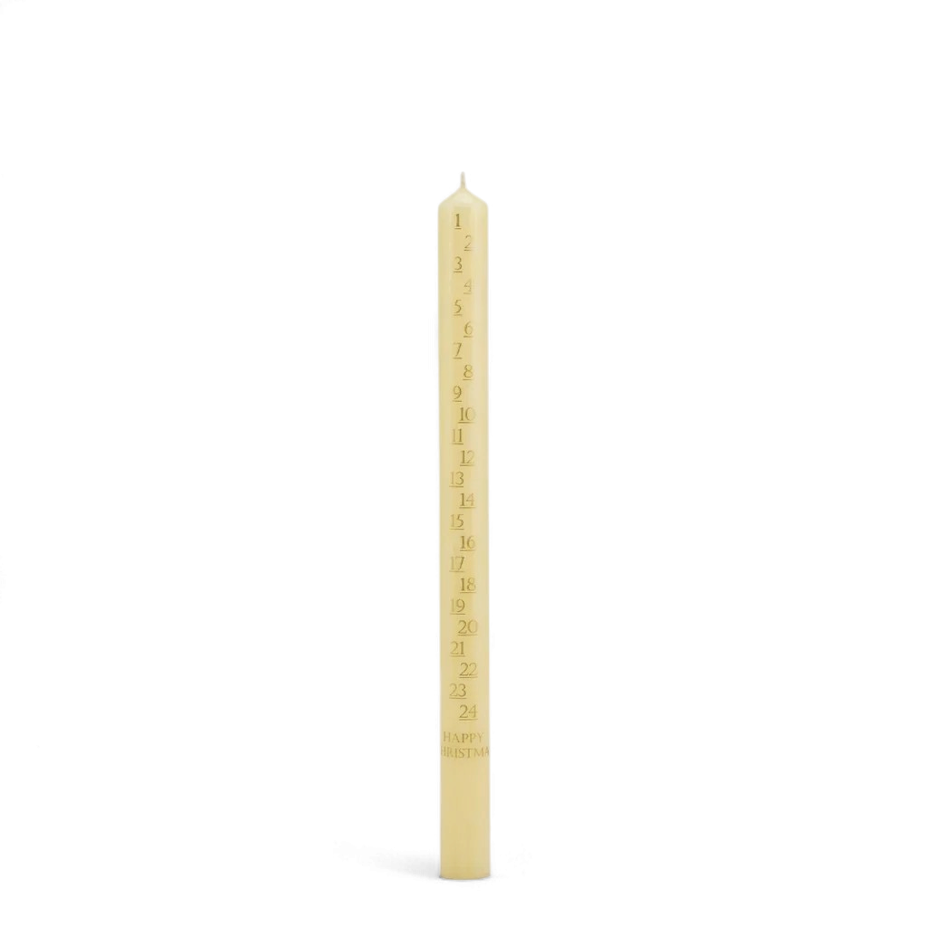 St Eval - Christmas Ivory 7/8" x 12" Advent Candles