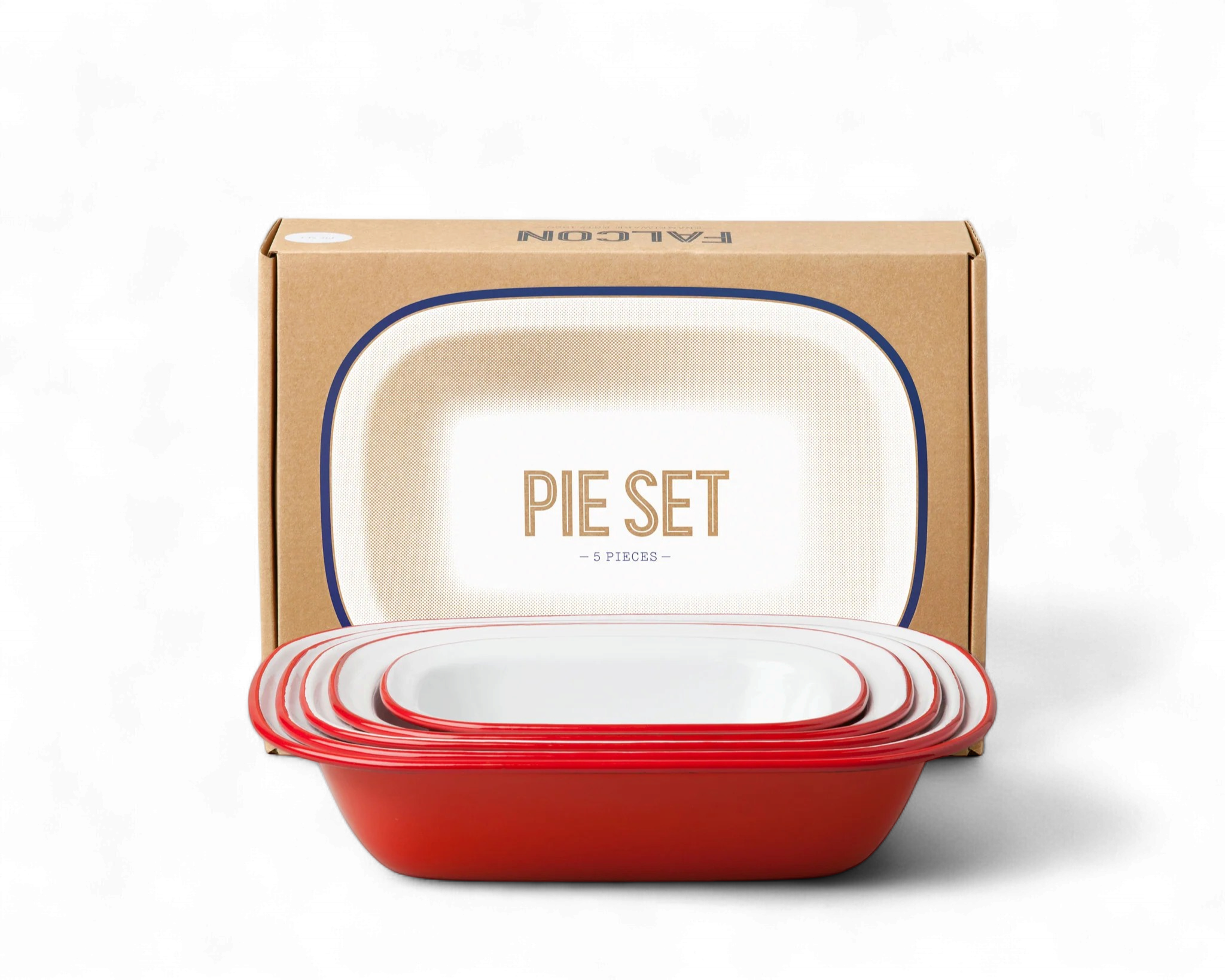 Falcon - Pie Set/Pillerbox Red