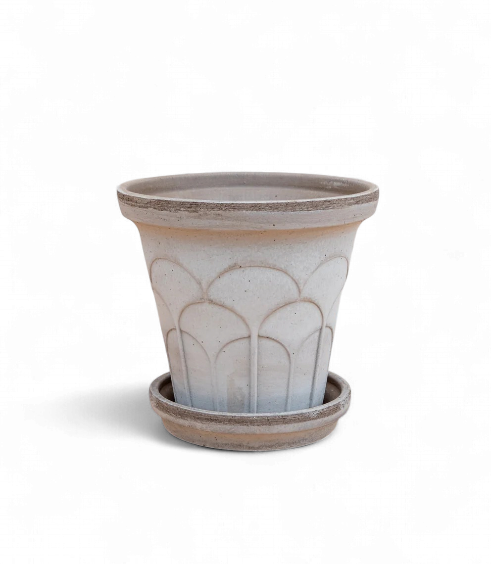 Bergs Potter - Fleur Raw Grey - 12cm Dia Pot