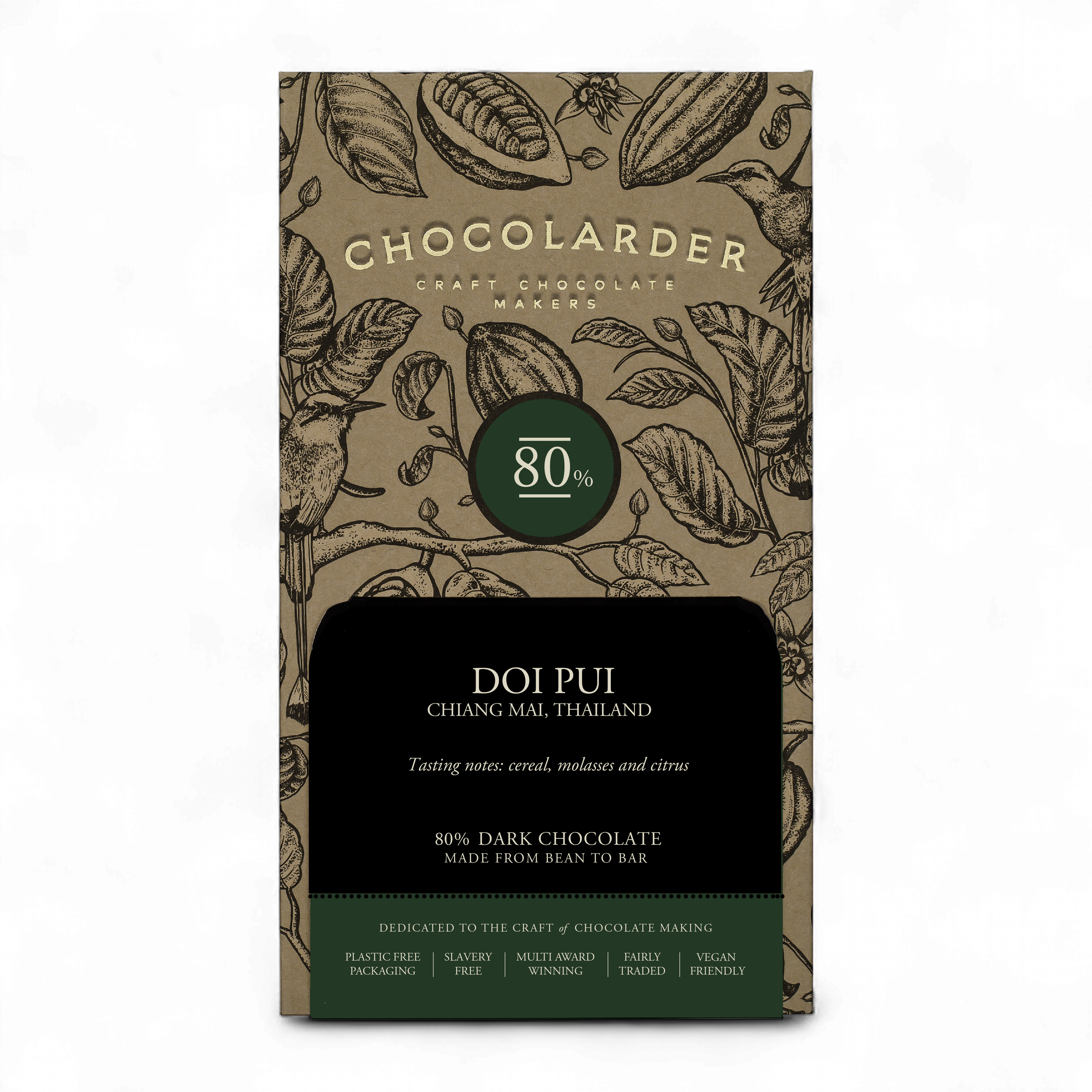 Chocolarder - Doi Pui 80% Dark Chocolate Bar
