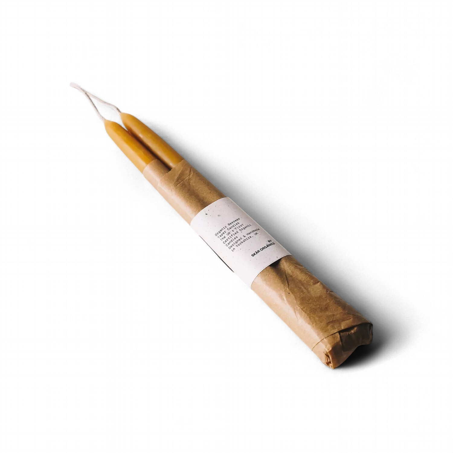 Skar Organics - Organic Beeswax Dinner Tapers - 10"