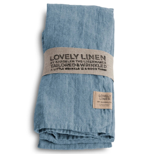 Lovely Linen- Napkin/ Dusty Blue 45x45cm