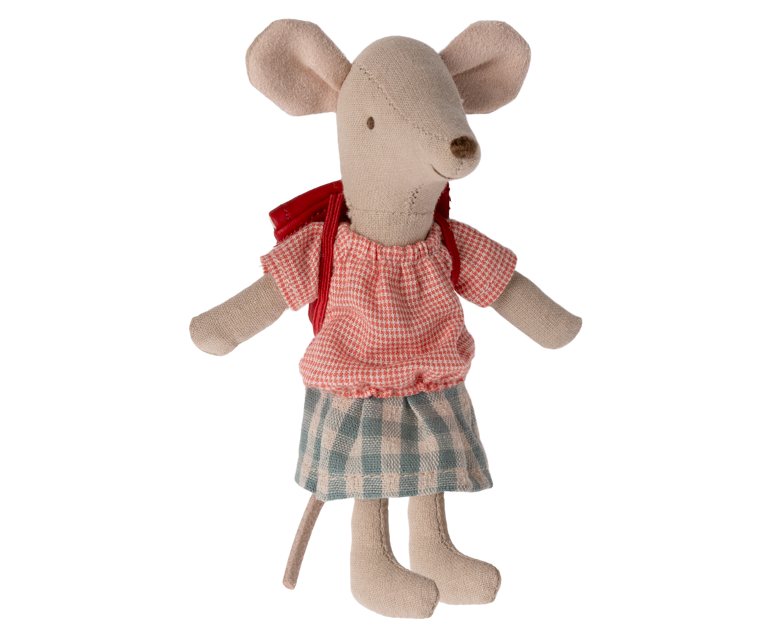 Maileg - Tricycle Mouse, Big Sister / Red