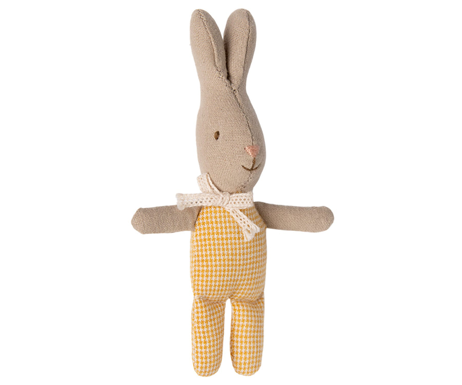 Maileg - Rabbit, My / Yellow Check