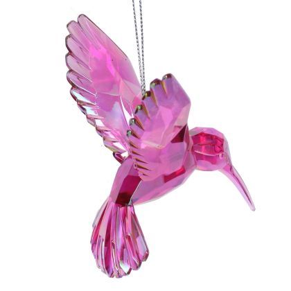 Mauve Acrylic Hummingbird (7x9x10cm)