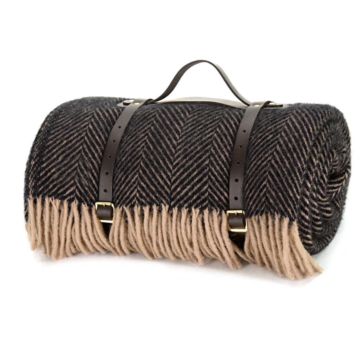 Tweedmill Textiles - Polo Picnic Rug / Herringbone Vintage