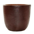 The Pot Company - Ironstone Toscana Round Pot Planter "Brown" 480 x 390mm