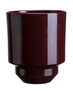 Bergs Potter - Hoff Glazed Burgundy - 14cm Dia Pot