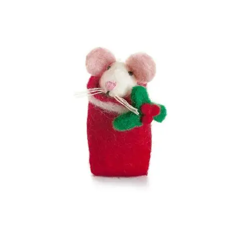 Amica - Swaddling Mice with Holly & Mistletoe