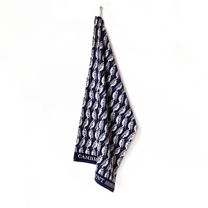 Cambridge Imprint- Tea Towel/Owls Indigo