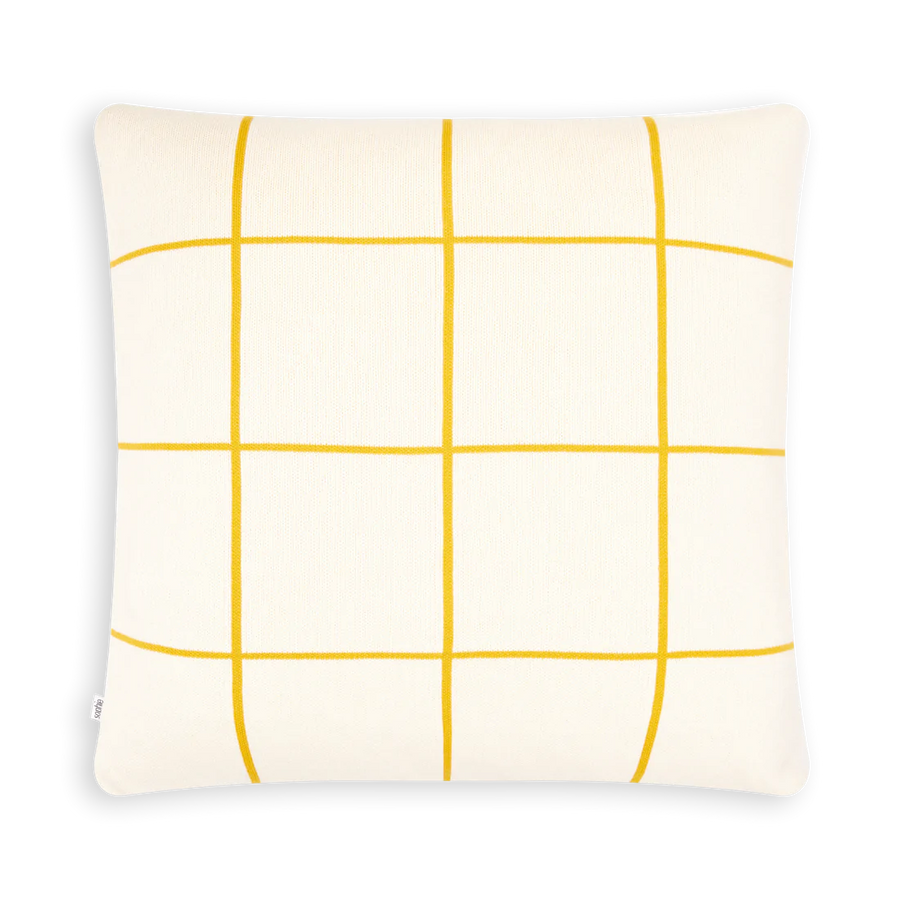 Sophie Home - Grid Cushion Citrus