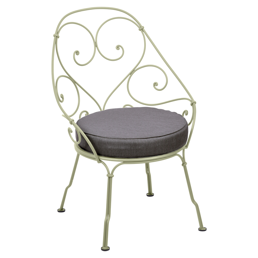 1900 Collection Cabriolet Armchair - Graphite Grey Cushions
