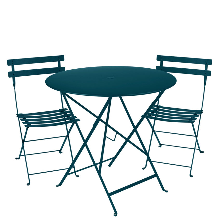 Bistro Set - Acapulco Blue - 77cm Table and 2 Chairs