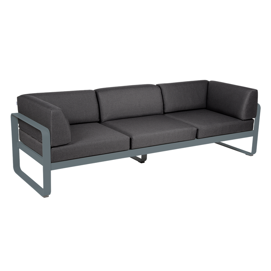Bellevie 3 Seater Club Sofa - Graphite Grey Cushions