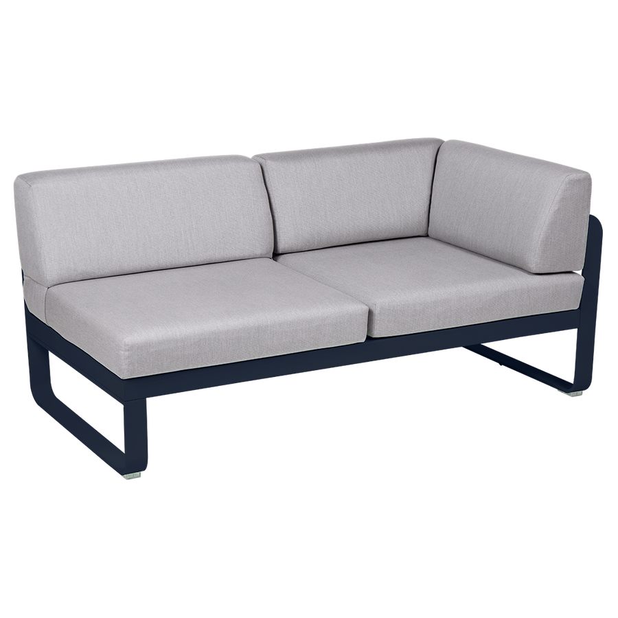 Bellevie 2 Seater Right Corner Module - Flannel Grey Cushions