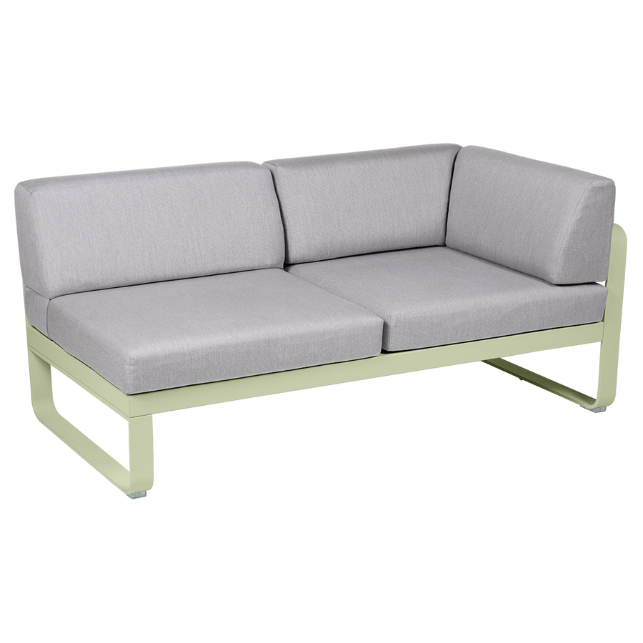 Bellevie 2 Seater Right Corner Module - Flannel Grey Cushions